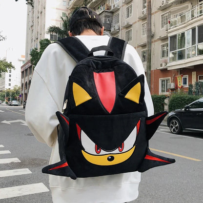 Cartoon Hedgehog Plush Backpack — Large Capacity Schoolbag Handbag for Girls, Cute Student Bag Gift