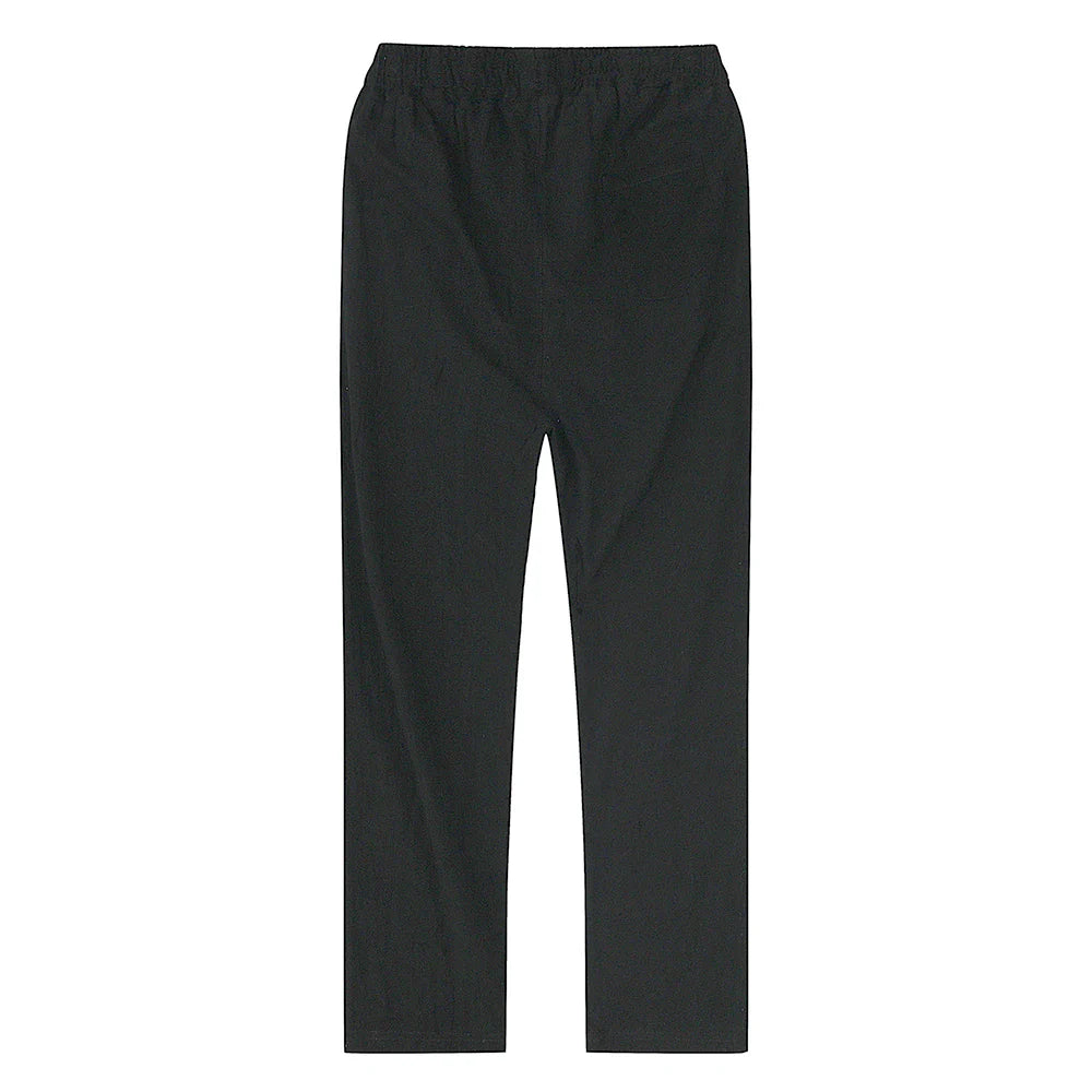 Men's Cotton Linen Pants – Breathable Solid Color Trousers for Autumn, Fitness & Streetwear, S-3XL