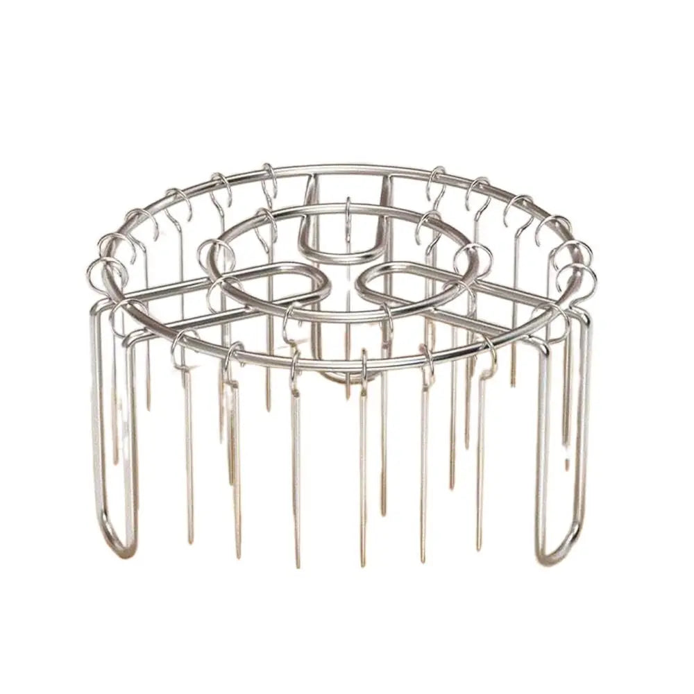 Stainless Steel Vertical BBQ Skewer Rack – Detachable Grill Holder for Kebabs, Meat & Baking Skewers
