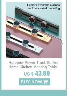 Herepow 118 Series Dual USB Wall Socket - Thailand & American Standard Smart Plug Adapter with Type-C 3.1A Fast Charging