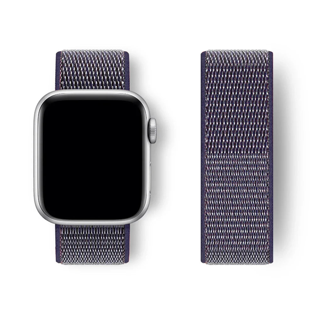 Sport Loop Strap for Apple Watch Band 40mm–49mm – Compatible with Series 3–10, SE & Ultra Adjustable Bracelet