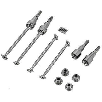 Upgraded Metal Suspension & Aluminum Parts Kit – Front & Rear Wheel Hubs, Bearings & Steering Rod for SCY16101/16102Pro/16104/SG116/Q130 RC Cars