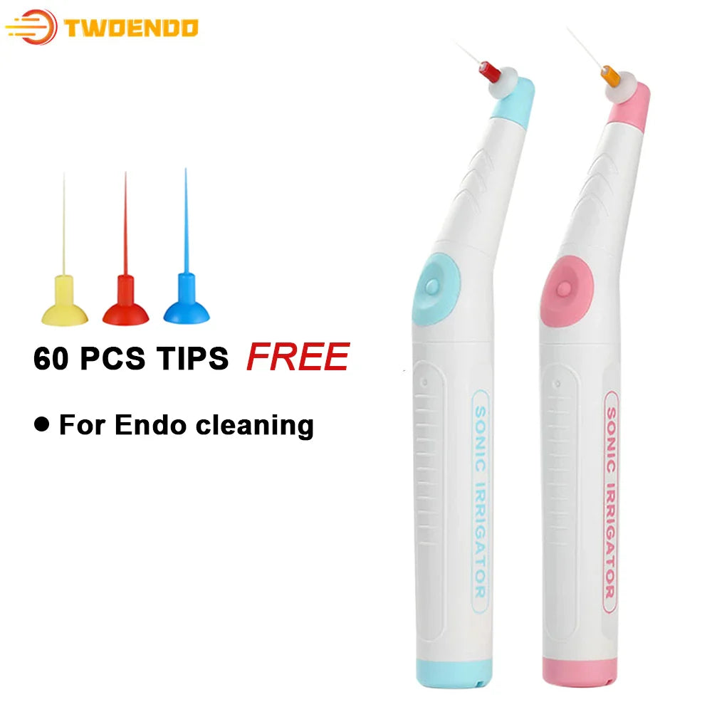 60 PCS Dental Endo Cleaning Tips – Sonic Irrigator Tools for Root Canal & Endodontic Treatment, Dentistry Instrument Set
