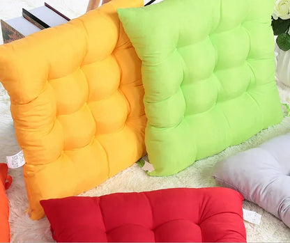 Colorful Chunky Seat Pads Cushion – Tie-On Garden Chair Cushion for Home, Office, Dining, and Kitchen