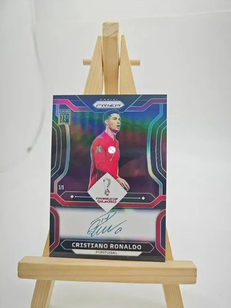 Panini DIY Star Football Card – Messi & Ronaldo Collectible, Homemade Gift for Christmas & Birthday