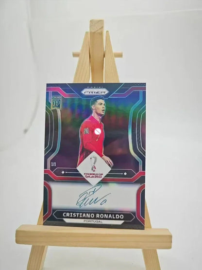 Panini DIY Star Football Card – Messi & Ronaldo Collectible, Homemade Gift for Christmas & Birthday