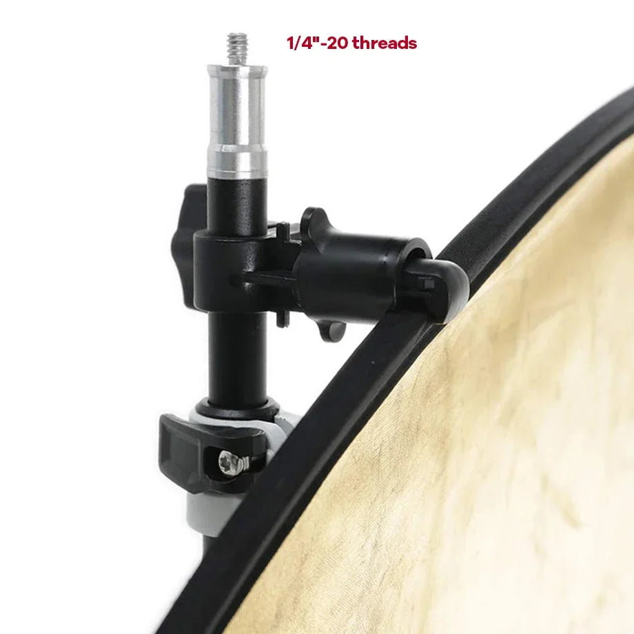 125cm Telescopic Reflector Holder Pole – Crossbar Boom Arm for Light Stand, Flash, Speedlite & Diffuser Background Support