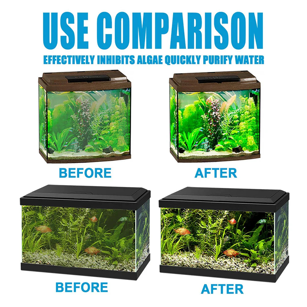 50g Aquarium Moss Remover – Fish Tank Water Purification & Algae Cleaning Powder, Includes Spoon for Easy Use