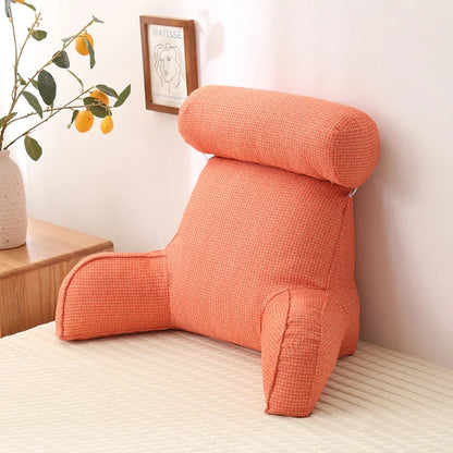All Season Reading Pillow – Backrest Lumbar Support Cushion for Sofa, Bed & Office Chair | Comfortable Pain Relief Back Support Cushion