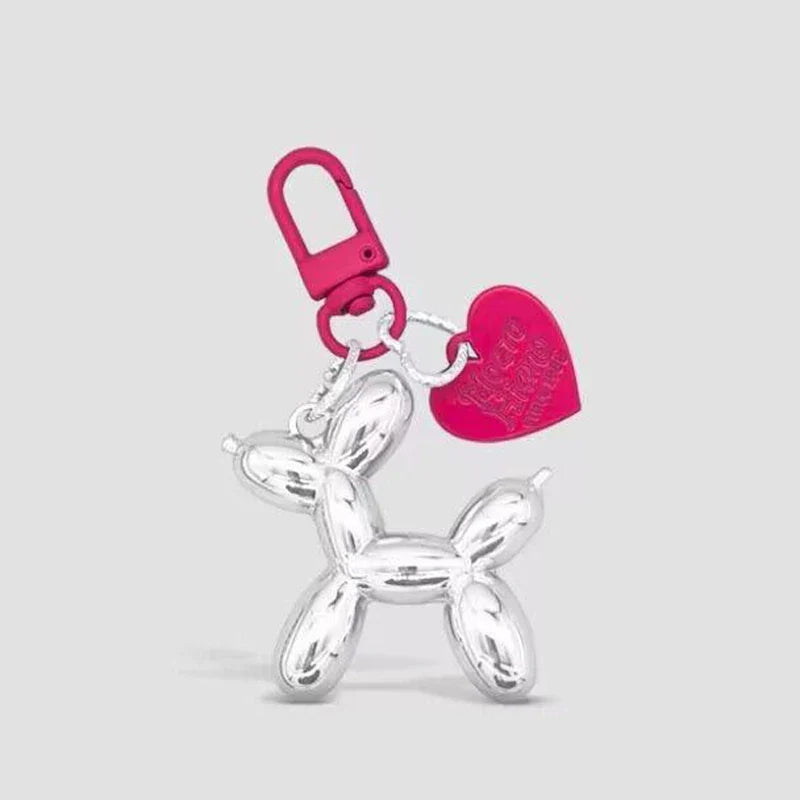 Y2K Balloon Dog Keychain – Cute Ins-Style Bag Pendant & Phone Charm for Girls