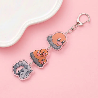 Anime Acrylic Keychain – Cute Cartoon Car Bag Pendant, Creative Gift for Friends & Fans, Fun Keyring Charm