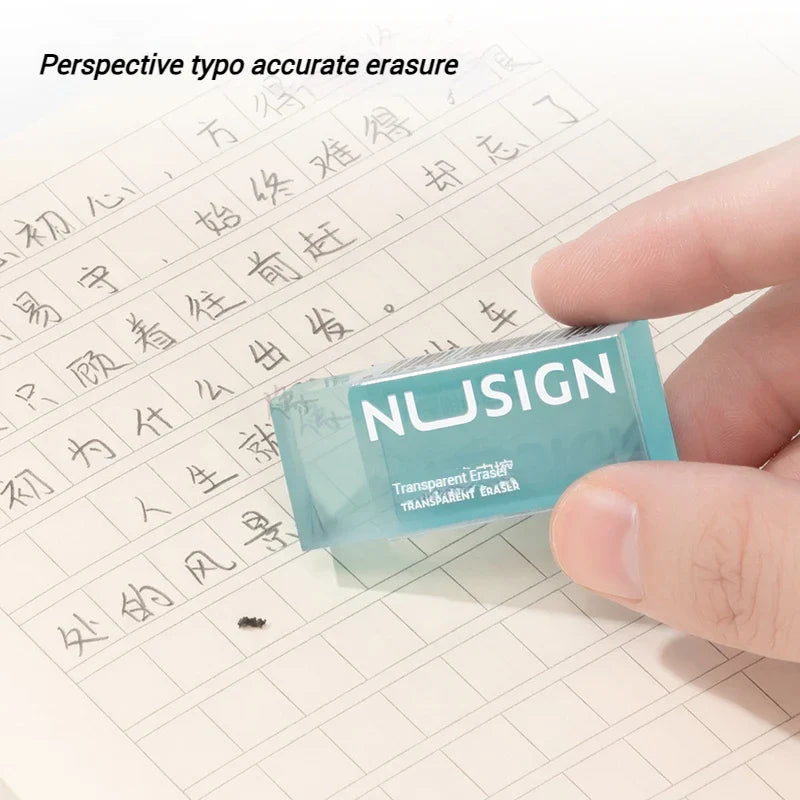 NUSIGN 2B Soft Rubber Pencil Eraser – Art Sketching, Exam & Writing Correction Eraser for Students & School Stationery Supplies
