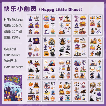 Halloween Sticker Book - Decorative Scrapbooking Stickers for Diaries, Albums & Stationery