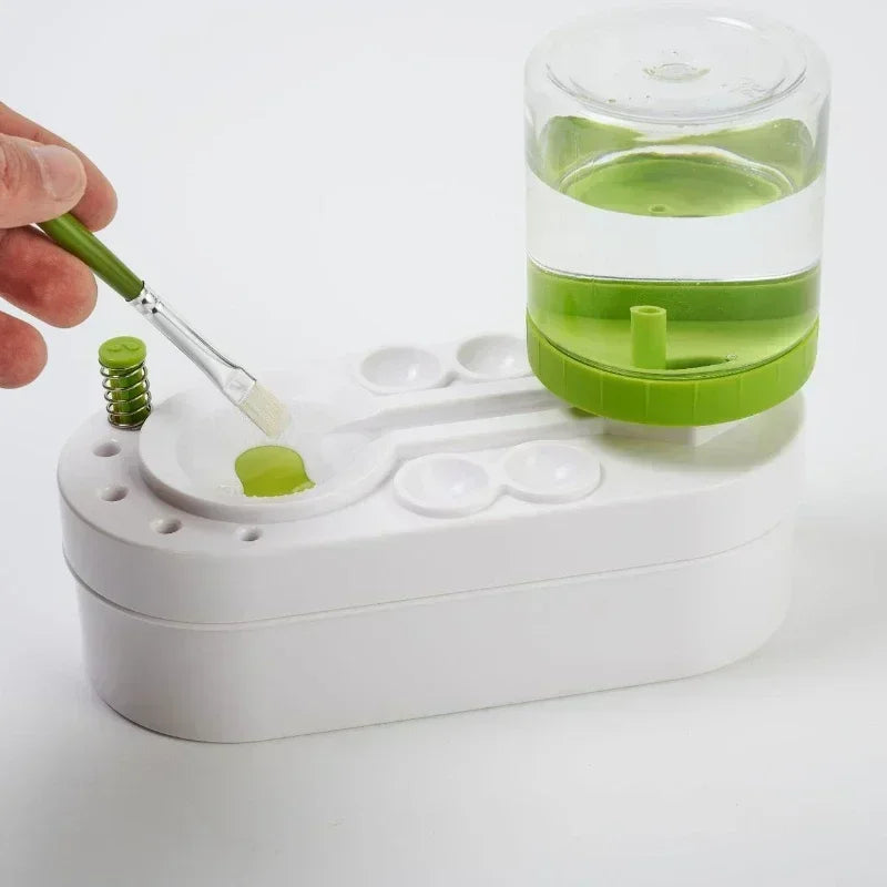 Creative Novelty Fast Watercolor Pen Brush Washer - Convenient One-Click Water Circulation and Replacement System