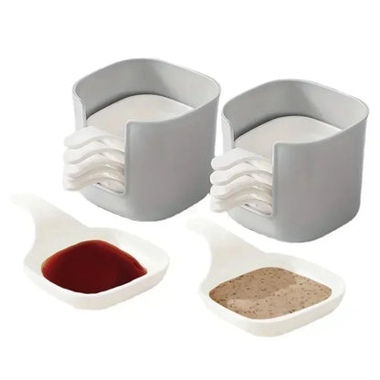 7-Piece Sauce Dish Set – Small Dipping & Seasoning Plates for Kitchen, Snacks, and Tomato Sauce