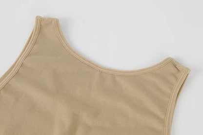 Men’s Sleeveless Bodysuit Shaper — Full Body Compression Undershirt, Tummy Control Slimming Vest Shapewear