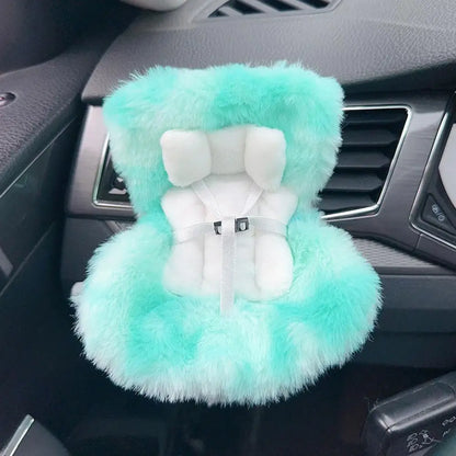 17cm Doll Seat Mini Sofa – Labubu Car Air Outlet Decoration & Doll Accessory Gift