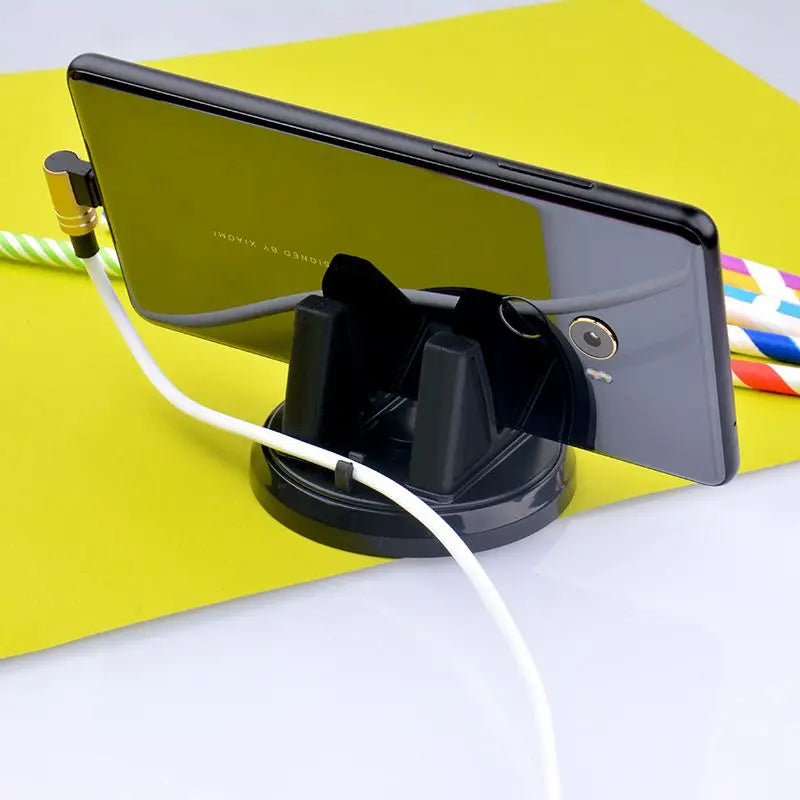 360 Degree Rotatable Car Phone Holder - Stick to Dashboard Silicone Bracket, Stable GPS Stand, Dashboard Phone Support
