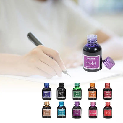 20/30ml Fountain Pen Ink – High-Quality Pure Color Ink for Calligraphy, Writing, and School Stationery