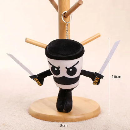 16-18cm Italian Brainrot Plush Keychain – Stuffed Doll Keyring Toy Gift