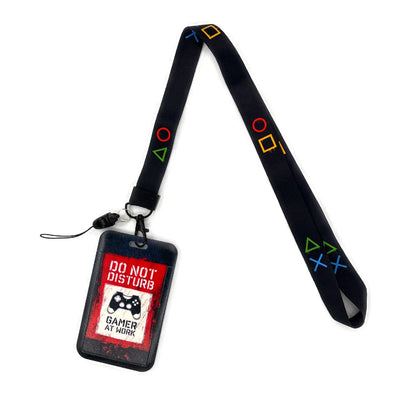 Gamer ID Card Holder Lanyard — Cool Credential Neck Strap & Badge Keychain for Men & Women