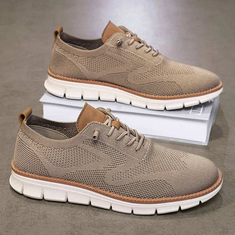 YRZL Men’s Casual Sports Shoes – Anti-Slip, Wear-Resistant, Breathable Cushioning with Color Blocking Design
