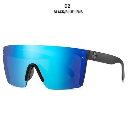 NEW Luxury Brand Mirrored Polarized Sunglasses — Men’s Sport Goggles with UV400 Protection & Case