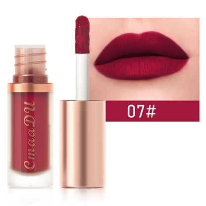 Waterproof Matte Velvet Lip Glaze – Moisturizing, Long-Lasting, Non-Stick Lip Gloss Lipstick Makeup
