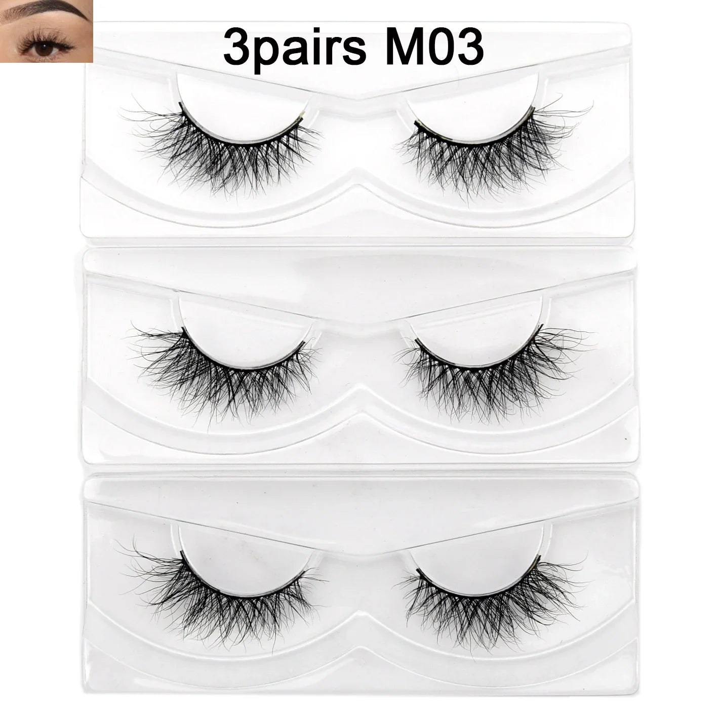 Visofree 13mm 3D Mink Eyelashes – Natural Long Handmade Cruelty-Free False Lashes for Makeup G04