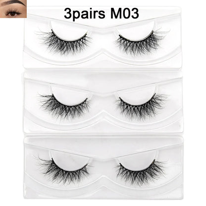 Visofree 13mm 3D Mink Eyelashes – Natural Long Handmade Cruelty-Free False Lashes for Makeup G04