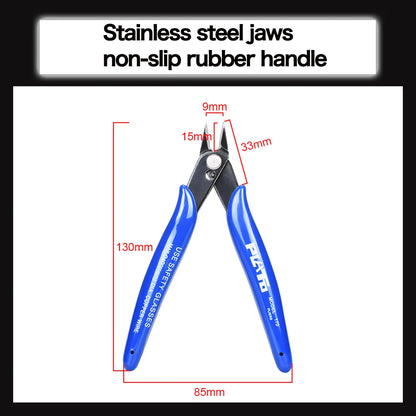 PLATO 170 Wishful Clamp Diagonal Pliers – Side Cutting Nippers & Wire Cutter for DIY Electronics & 3D Printing