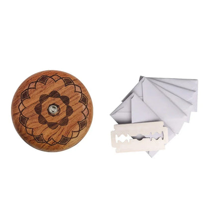 Wooden Bread Lame Tool – Dough Scraper & Scoring Knife with Blade for Bakery, Slicer/Cutter, Arc Curved Design, 1PC
