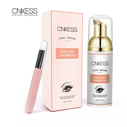 Lash Super Concentrate Mousse – Gentle Eyelash Shampoo Foam for Extensions & Makeup Tools