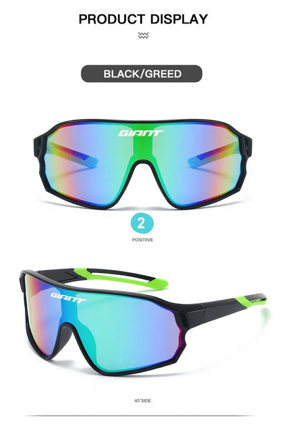 GIANT Cycling Glasses – UV400, Anti-Fog REVO Lenses, HD Clarity, Cateye Design