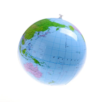 30-40CM Inflatable Earth Globe – Early Educational Geography Map Balloon Toy, Beach Ball