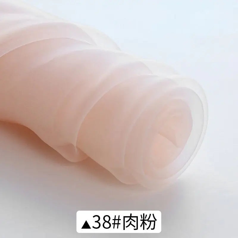 Sheer Organza Fabric Roll - Wedding Party Decoration Material for Romantic Events & Birthday Decor