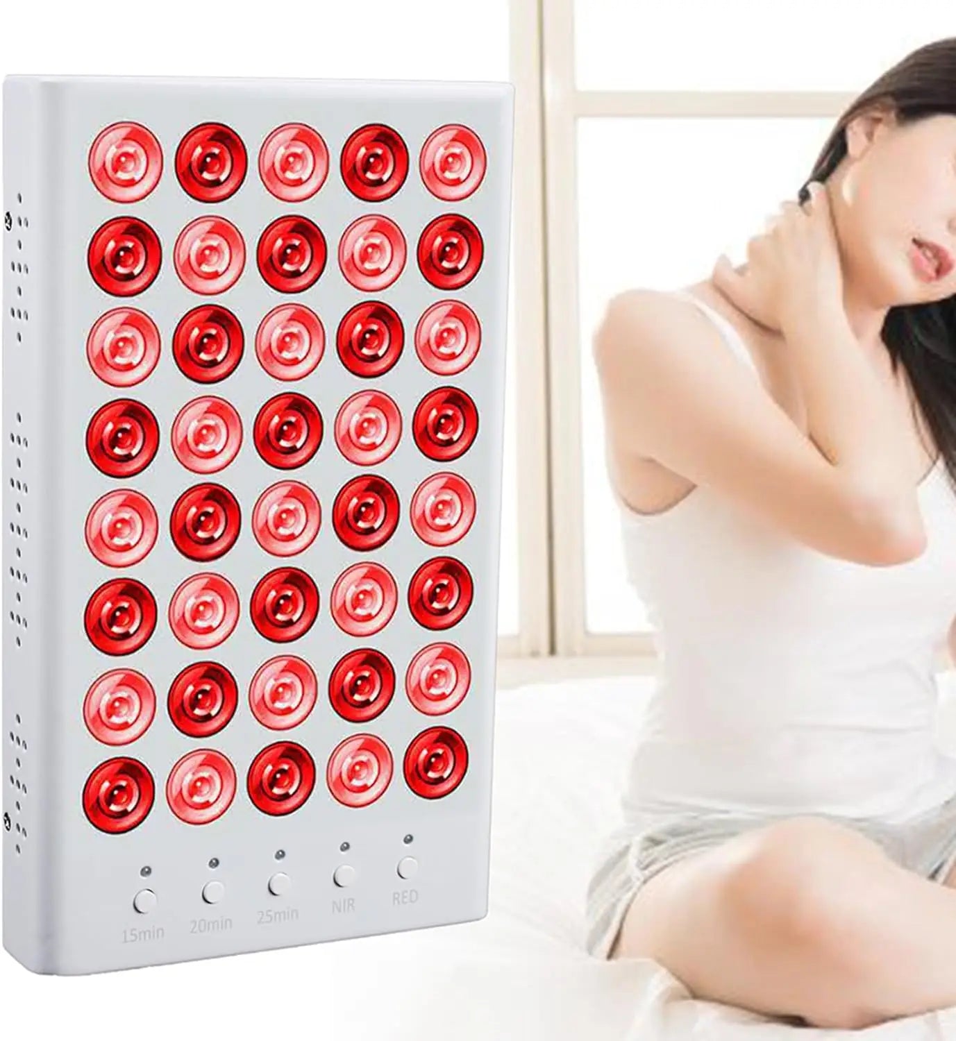 Red Light Therapy Device – 660nm & 850nm Near Infrared LED Panel for Pain Relief & Skin Health
