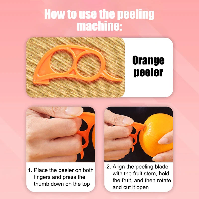 5PCS Open Orange Creative Mouse Model Peelers - Easy-to-Use Vegetable and Fruit Slicer, Quality Kitchen Utensils