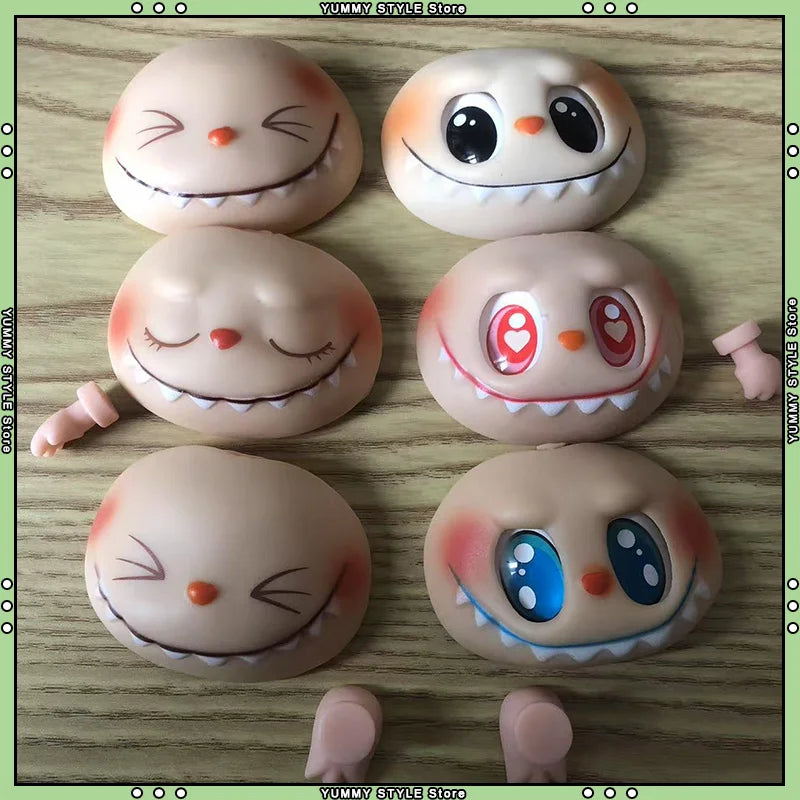 Hot Sell Labubu Plush Doll Accessories – PVC Face Changing Parts, Hands & Feet Replacement DIY Gifts