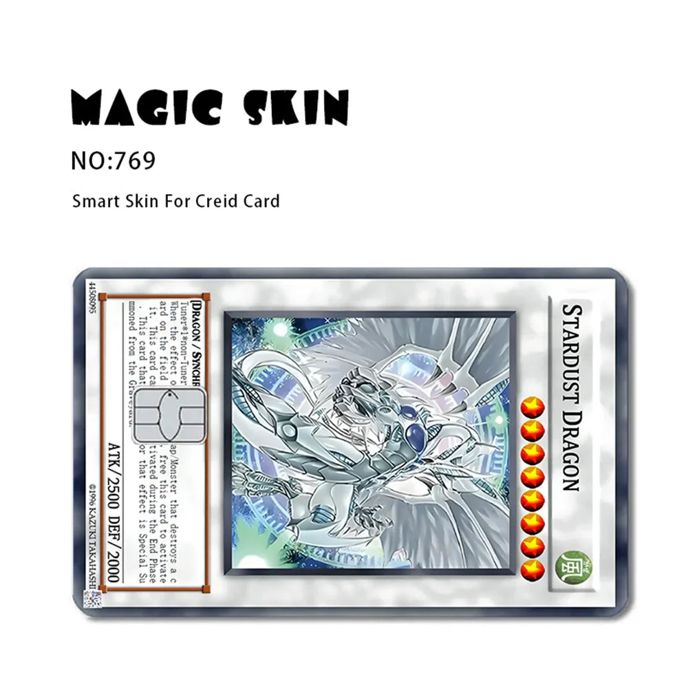 Anime Yu-Gi-Oh! Yugi Muto 2.5D HD Matte PVC Sticker — Waterproof Skin for Credit & Debit Cards