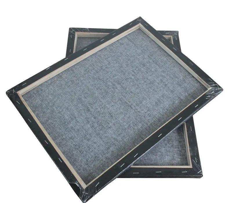 Black Canvas Wooden Oil Painting Frame – Cotton DIY Graffiti Canvas for Children & Beginner Art Practice Supplies