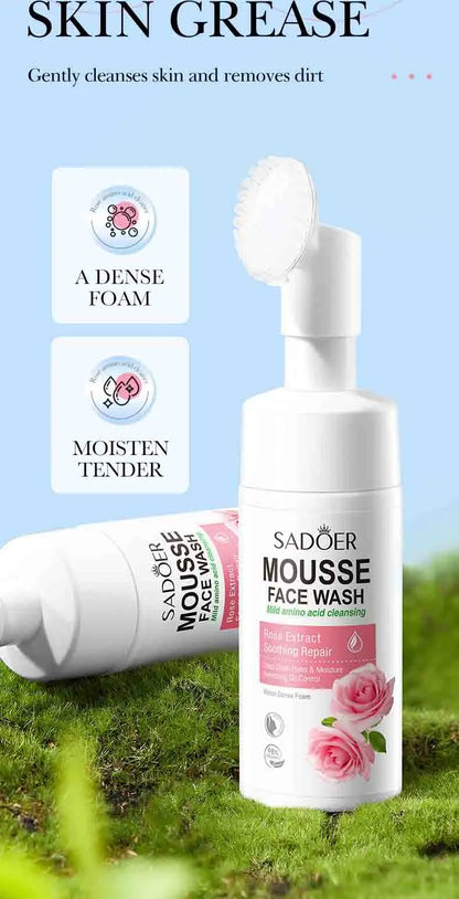 SAODER Fruits Facial Cleanser – Moisturizing & Hydrating Face Wash Foam with Massage for Skincare