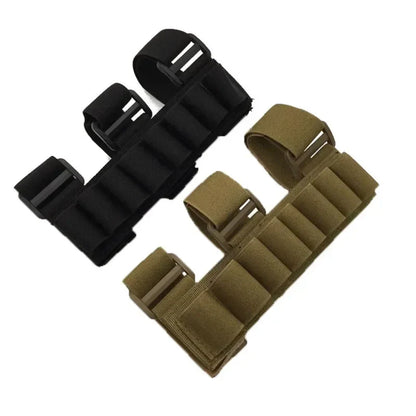 8-Round Buttstock Ammo Holder for Rifle Shells & 12/20 Gauge Shotgun Cartridges – Hunting Shooting Storage Accessory