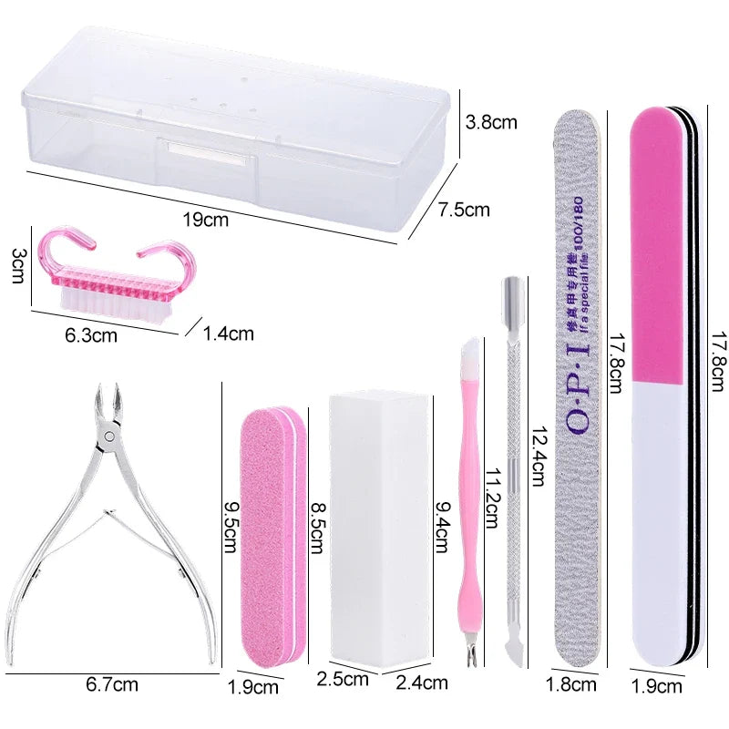 Nail Art Cleaning Brush - Soft Plastic Dust Removal Brush for Manicure Care