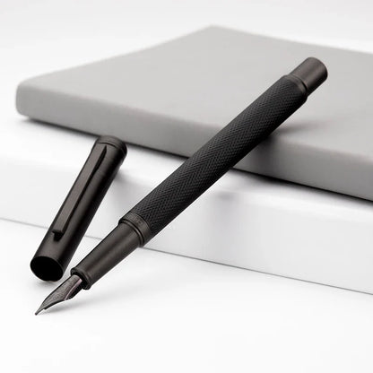 LT Hongdian Titanium Black Forest Calligraphy Pen — Student & Business Ink Pen with Gift Box