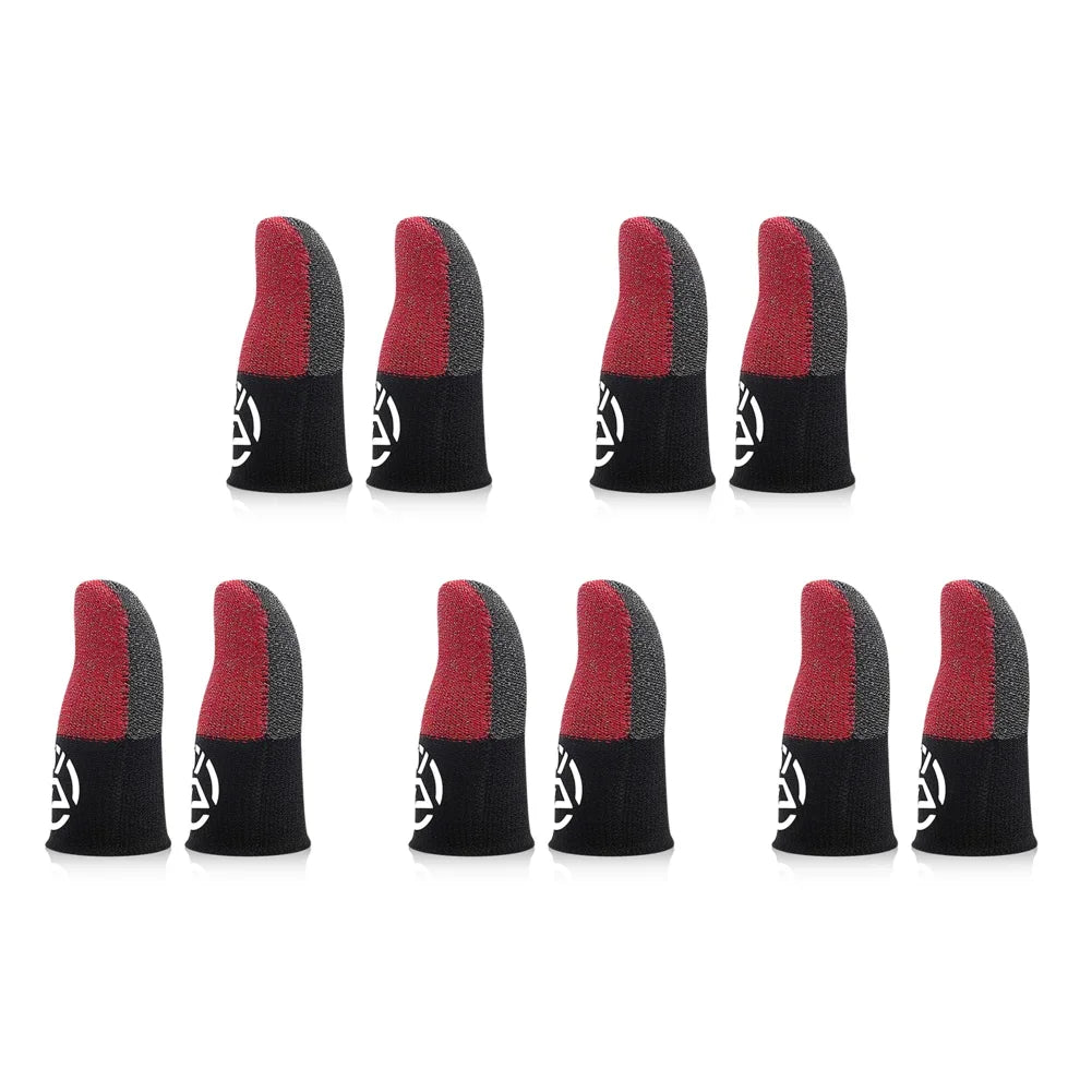 1-20 Pairs Mobile Gaming Finger Sleeves – Breathable, Sweatproof, Anti-Slip Thumb Gloves for Touchscreen Controllers, PUBG Game Finger Covers