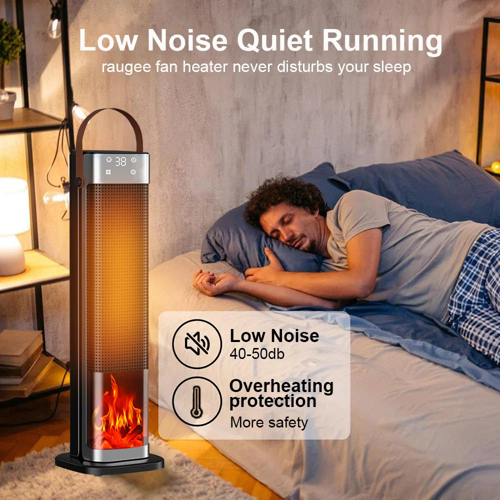 2000W Electric Space Heater – Portable PTC Fan Heater with Remote Control for Home, Office & Hot Air Blower