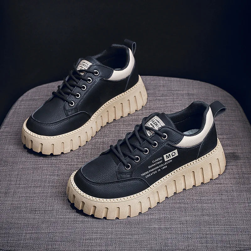 2025 Women’s Spring Casual Shoes – Campus Style Platform Sneakers, Designer Leather Footwear, Versatile Fashion Sneakers