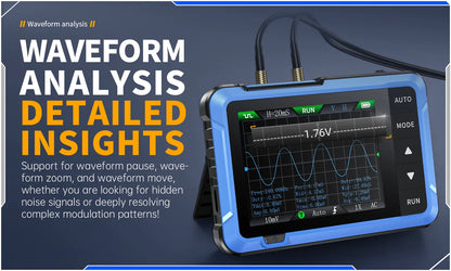 FNIRSI DSO510 DSO152 DSO153 Mini Handheld Digital Oscilloscope | 2-in-1, 48MS/s, 10MHz Bandwidth for Electronic Repair