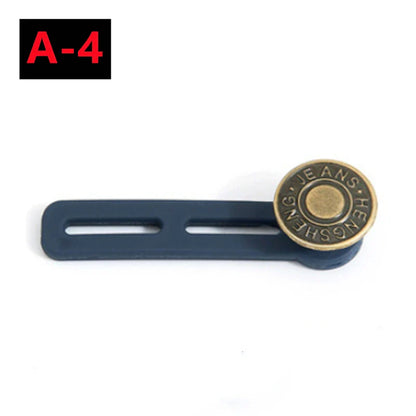 Adjustable Metal Button Extender for Jeans & Pants – Retractable Waistband Expander (1/5/10PCS Sewing Free)